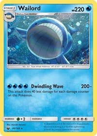 Wailord - 40/168 (Cosmos Holo) - Blister Exclusives - Pokemon card