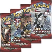 Crimson Invasion Booster Pack Art Bundle [Set of 4] - SM - Crimson Invasion - Pokemon card
