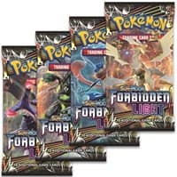 Forbidden Light Booster Pack Art Bundle [Set of 4] - SM - Forbidden Light - Pokemon card