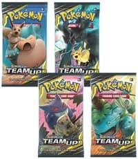 Team Up Booster Pack Art Bundle [Set of 4] - SM - Team Up - Pokemon card