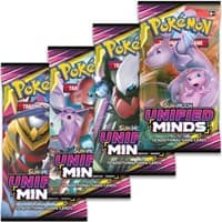 Unified Minds Booster Pack Art Bundle [Set of 4] - SM - Unified Minds - Pokemon card