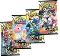 Cosmic Eclipse Booster Pack Art Bundle [Set of 4] - SM - Cosmic Eclipse - Pokemon card
