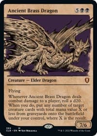 Ancient Brass Dragon (Showcase) - Commander Legends: Battle for Baldur's Gate - Magic: The Gathering card