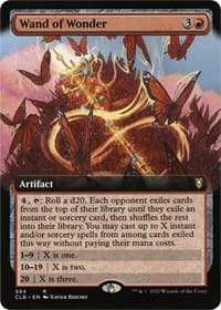 Wand of Wonder (Extended Art) - Commander Legends: Battle for Baldur's Gate - Magic: The Gathering card
