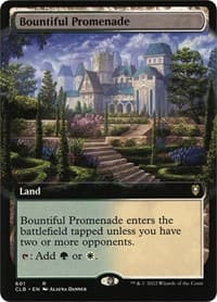 Bountiful Promenade (Extended Art) - Commander Legends: Battle for Baldur's Gate - Magic: The Gathering card