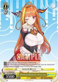 #ProtectionRacketch, Kiryu Coco - hololive production - Weiss Schwarz card