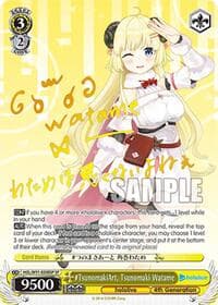 #TsunomakiArt, Tsunomaki Watame (SP) - hololive production - Weiss Schwarz card
