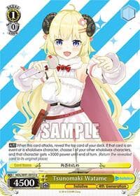 Tsunomaki Watame - hololive production - Weiss Schwarz card