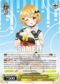 #MelArt, Yozora Mel - hololive production - Weiss Schwarz card