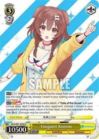 Inugami Korone - hololive production - Weiss Schwarz card