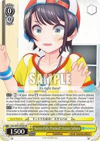 Successfully Pranked! Oozora Subaru (SR) - hololive production - Weiss Schwarz card