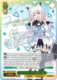 Towards the Future Together, Shirakami Fubuki (SSP) - hololive production - Weiss Schwarz card