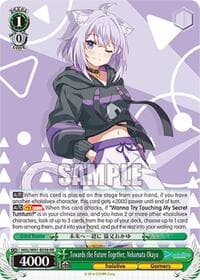 Towards the Future Together, Nekomata Okayu - hololive production - Weiss Schwarz card