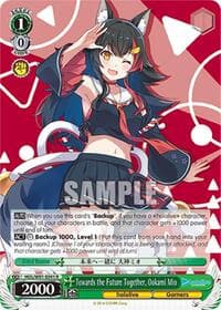Towards the Future Together, Ookami Mio - hololive production - Weiss Schwarz card