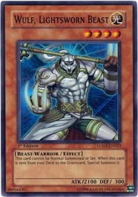 Wulf, Lightsworn Beast - Light of Destruction - YuGiOh card