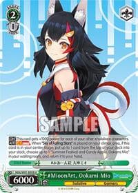 #MioonArt, Ookami Mio - hololive production - Weiss Schwarz card