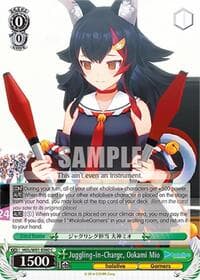 Juggling-in-Charge, Ookami Mio - hololive production - Weiss Schwarz card