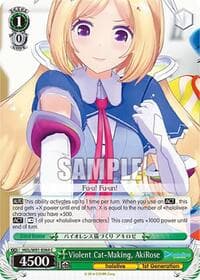 Violent Cat-Making, AkiRose - hololive production - Weiss Schwarz card