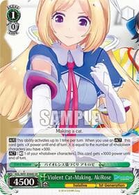 Violent Cat-Making, AkiRose (SR) - hololive production - Weiss Schwarz card