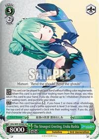 The Strongest Greeting, Uruha Rushia (SR) - hololive production - Weiss Schwarz card