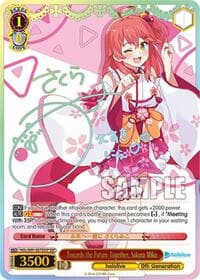 Towards the Future Together, Sakura Miko (SSP) - hololive production - Weiss Schwarz card
