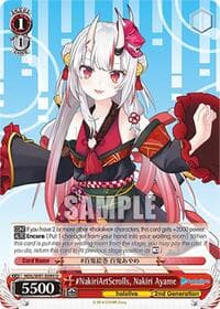 #NakiriArtScrolls, Nakiri Ayame - hololive production - Weiss Schwarz card