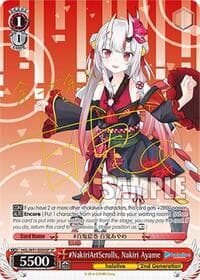 #NakiriArtScrolls, Nakiri Ayame (SP) - hololive production - Weiss Schwarz card