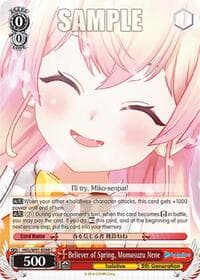 Believer of Spring, Momosuzu Nene - hololive production - Weiss Schwarz card