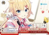 To Senpai With Love (RRR) - hololive production - Weiss Schwarz card