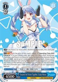 Towards the Future Together, Usada Pekora - hololive production - Weiss Schwarz card