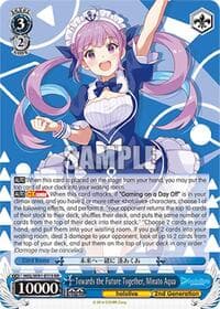 Towards the Future Together, Minato Aqua - hololive production - Weiss Schwarz card