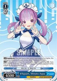 #Aquart, Minato Aqua - hololive production - Weiss Schwarz card