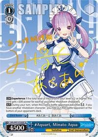 #Aquart, Minato Aqua (SP) - hololive production - Weiss Schwarz card