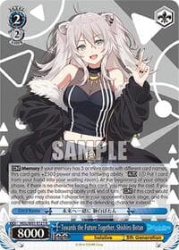 Towards the Future Together, Shishiro Botan - hololive production - Weiss Schwarz card