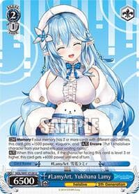 #LamyArt, Yukihana Lamy - hololive production - Weiss Schwarz card
