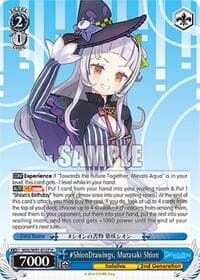 #ShionDrawings, Murasaki Shion - hololive production - Weiss Schwarz card