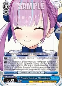 Yamada Hermione, Minato Aqua - hololive production - Weiss Schwarz card