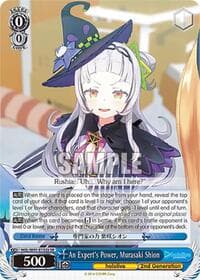 An Expert's Power, Murasaki Shion (SR) - hololive production - Weiss Schwarz card