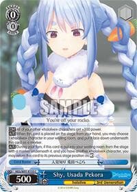 Shy, Usada Pekora - hololive production - Weiss Schwarz card