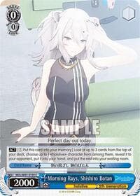 Morning Rays, Shishiro Botan - hololive production - Weiss Schwarz card