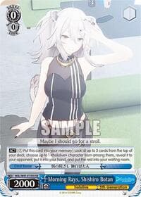 Morning Rays, Shishiro Botan (SR) - hololive production - Weiss Schwarz card