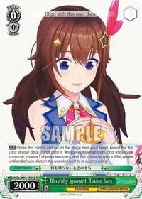 Blissfully Ignorant, Tokino Sora - hololive production - Weiss Schwarz card
