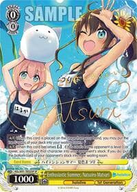 Enthusiastic Summer, Natsuiro Matsuri (SP) - hololive production - Weiss Schwarz card