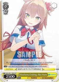 Haachama Cooking, Akai Haato - hololive production - Weiss Schwarz card