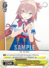Haachama Cooking, Akai Haato (RRR) - hololive production - Weiss Schwarz card