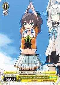 Dinosaur Pose, Natsuiro Matsuri (RRR) - hololive production - Weiss Schwarz card