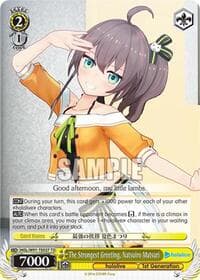 The Strongest Greeting, Natsuiro Matsuri - hololive production - Weiss Schwarz card