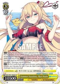 Summer Vacation, Akai Haato - hololive production - Weiss Schwarz card
