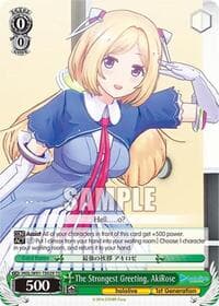 The Strongest Greeting, AkiRose - hololive production - Weiss Schwarz card