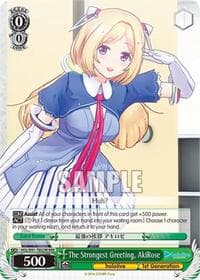 The Strongest Greeting, AkiRose (RRR) - hololive production - Weiss Schwarz card